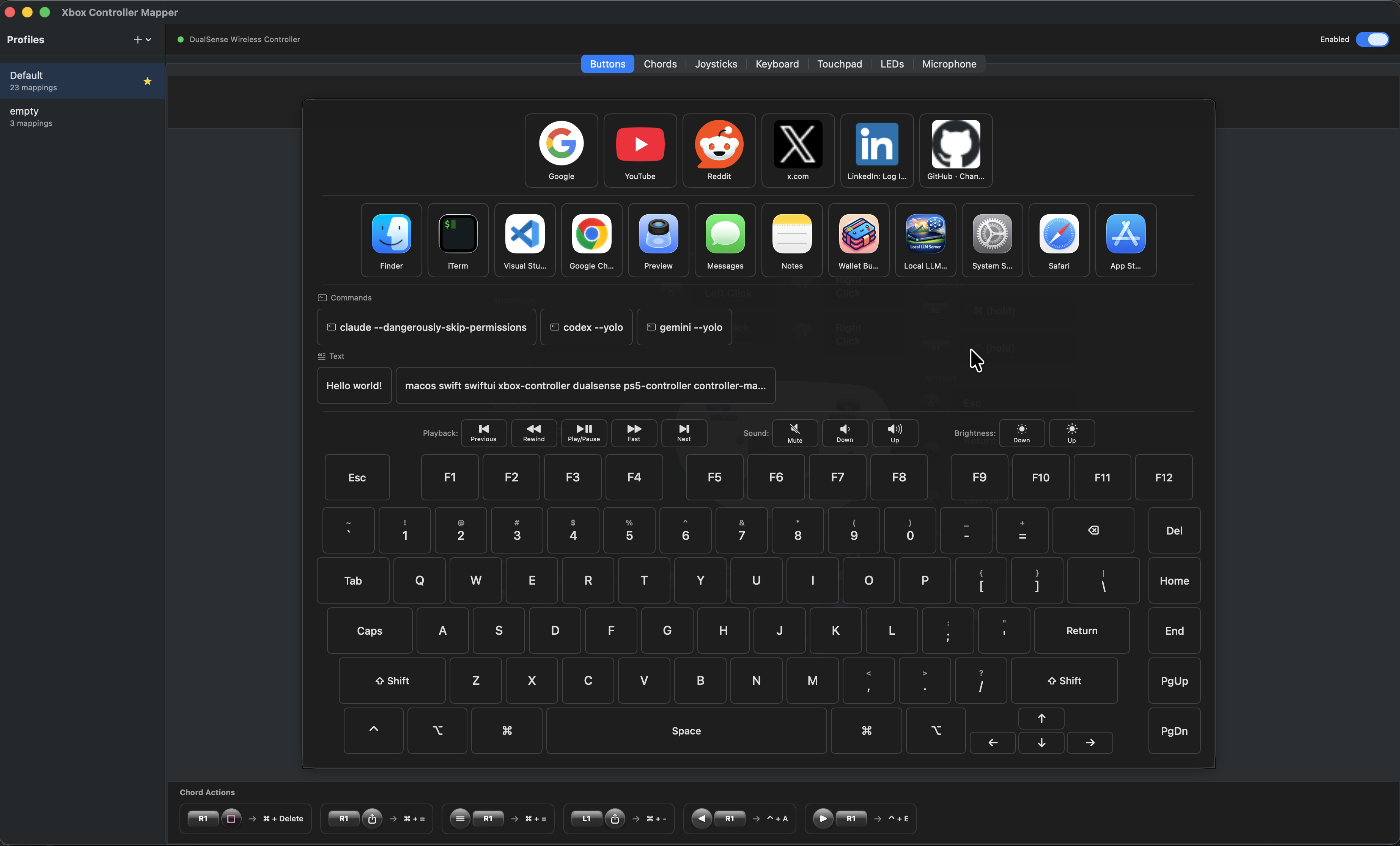 PS5 DualSense on-screen keyboard for typing without physical keyboard - couch computing